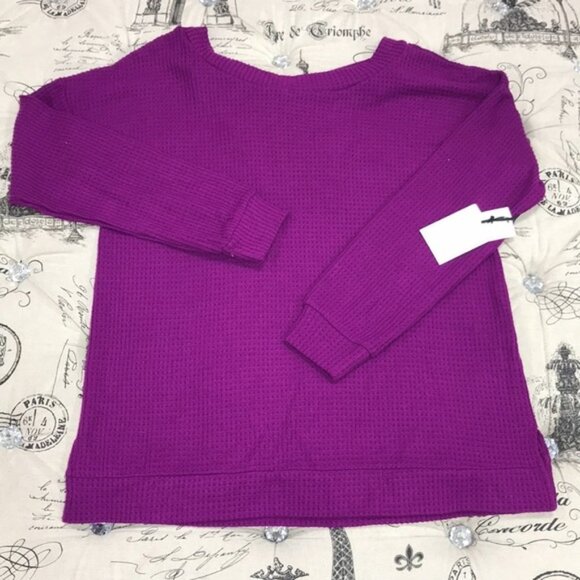 1.State Cozy Cross-Back Top - Picture 2 of 6